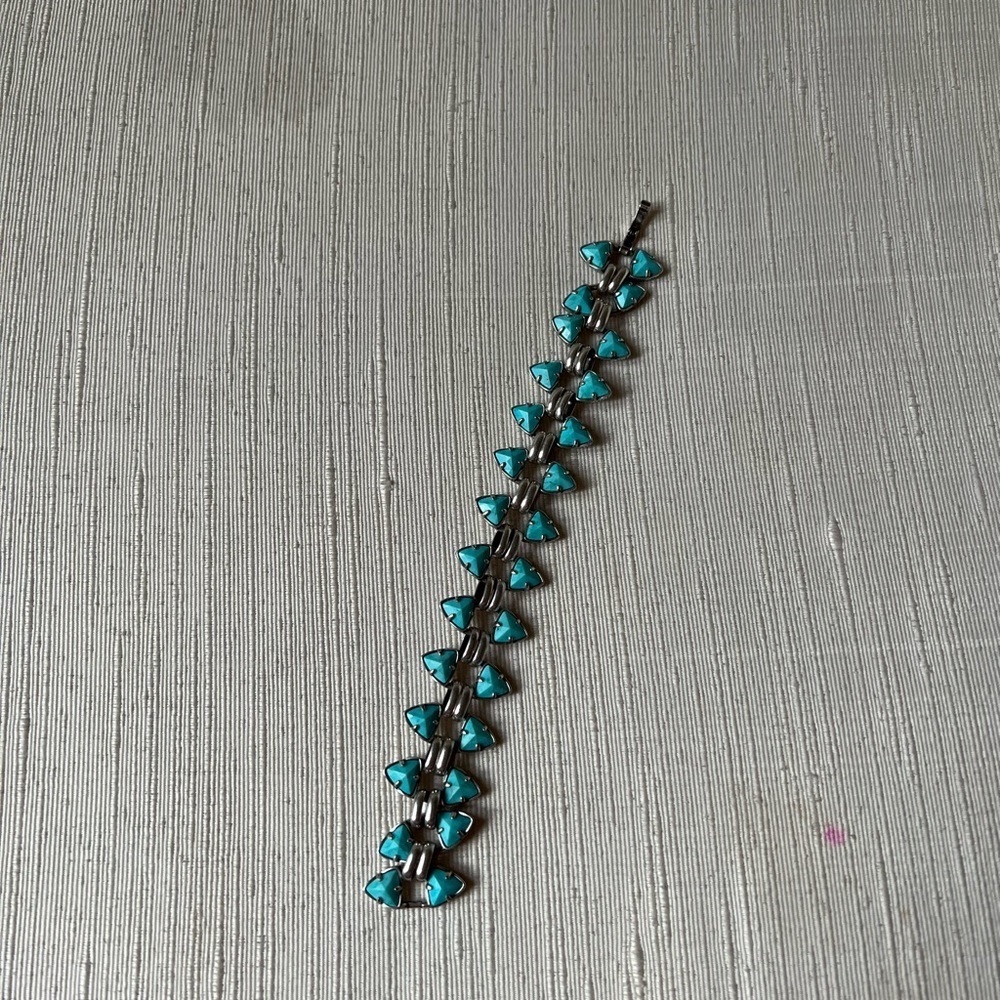 Kendra Scott Robby Variegated Turquoise Bracelet NWOT